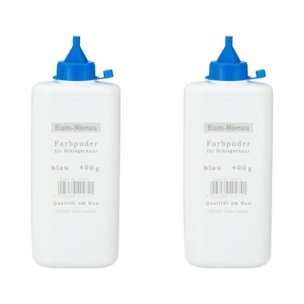 Stabila 40474 Euro Niveau Farbpuder für Schlagschnur 400g Blau [2ER]