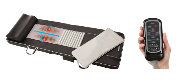 Homedics Shiatsu Massagematratze Massagematte + Wärmefunktion + Fernbedienung (B-WARE) 