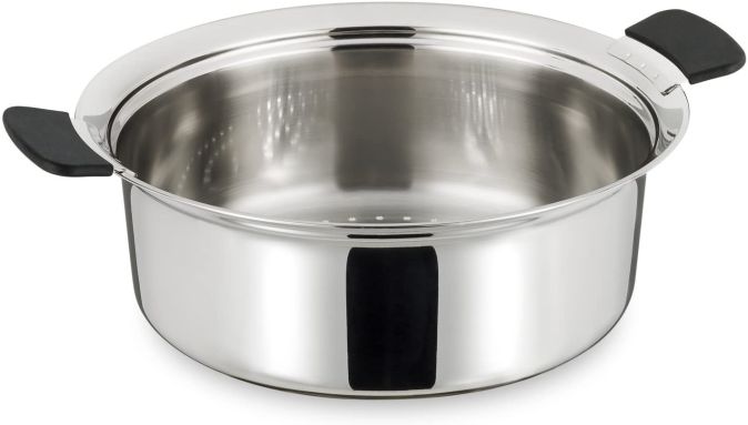 Tefal Kochtopf mit Dampfgarer + Deckel 3-teilig Koch Dampfgareinsatz Tefal Kochtopf mit Dampfgarer + Deckel 3-teilig Koch Dampfgareinsatz