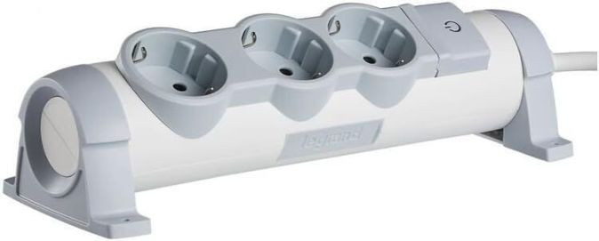Legrand 3-Fach Drehbare Steckdosenleiste mit Schalter
