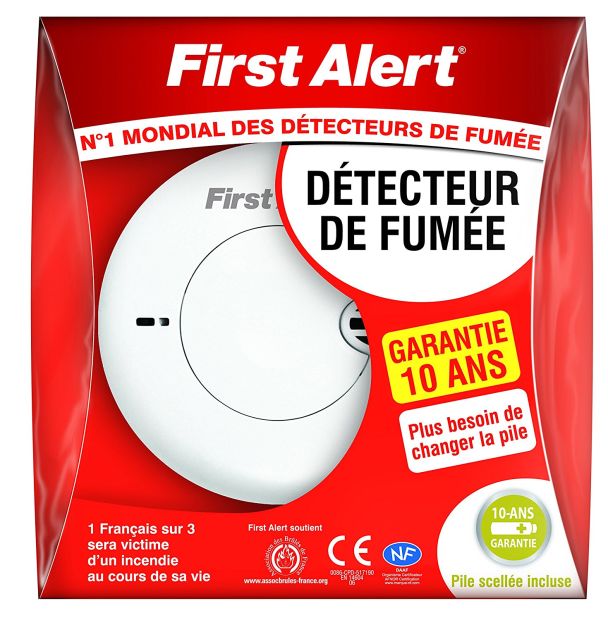 FirstAlert Rauchmelder inkl.10 Jahre Batterie Feuermelder Rauchwarnmelder
