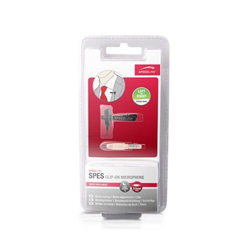 Speedlink (B-WARE) Kompaktes Ansteckmikrofon Clip-On Microphone 