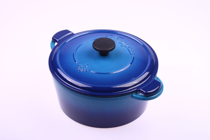 Fontignac by Staub Cocotte 24 cm, rund, Königs-Blau, Gusseisen  Lieferbar