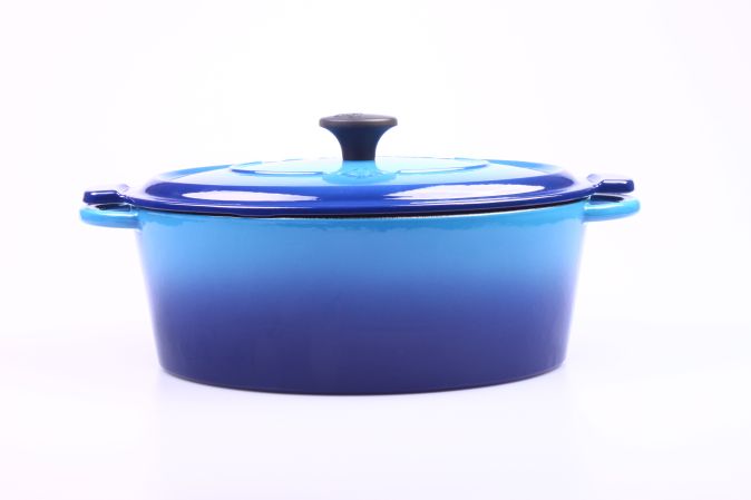 Fontignac by Staub Cocotte 29 cm, oval, Dunkelblau, Gusseisen