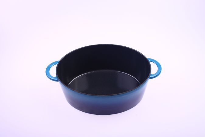 Fontignac by Staub Cocotte 29 cm, oval, Dunkelblau, Gusseisen