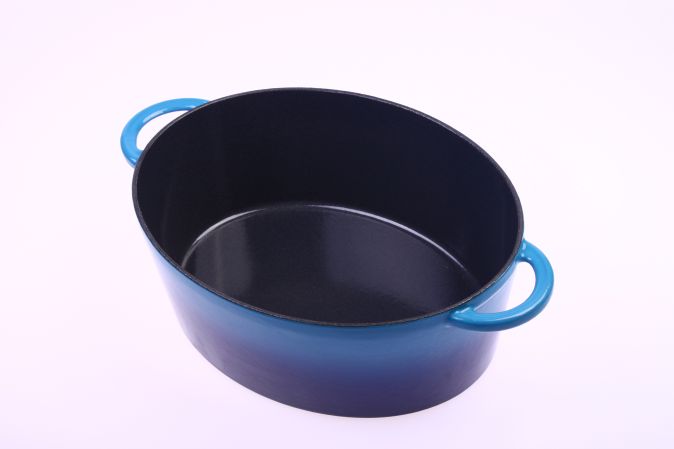 Fontignac by Staub Cocotte 29 cm, oval, Dunkelblau, Gusseisen