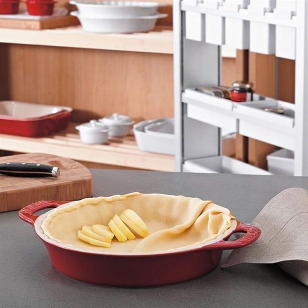 STAUB Tarteform Gusseisen Kuchenform 30cm Keramik STAUB Tarteform Gusseisen Kuchenform 30cm Keramik