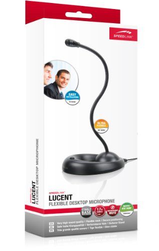 Speedlink (B-WARE) Flexibles PC-Tischmikrofon 3,5mm Klinke für Computer Speedlink (B-WARE) Flexibles PC-Tischmikrofon 3,5mm Klinke für Computer
