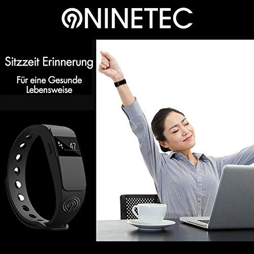 NINETEC Smartfit F2 Grün Fitness Tracker Bluetooth 4.0 Fitnessarmband 