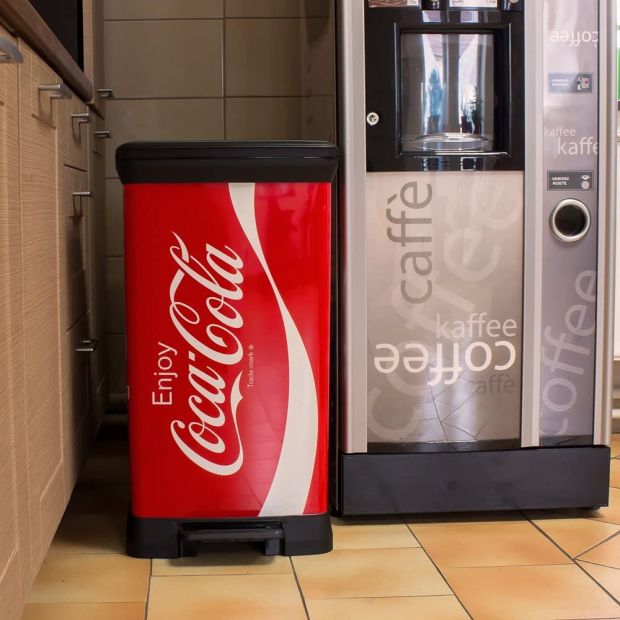 Curver Coca Cola Mülleimer 50L Abfalleimer Papierkorb Mülltrenner 