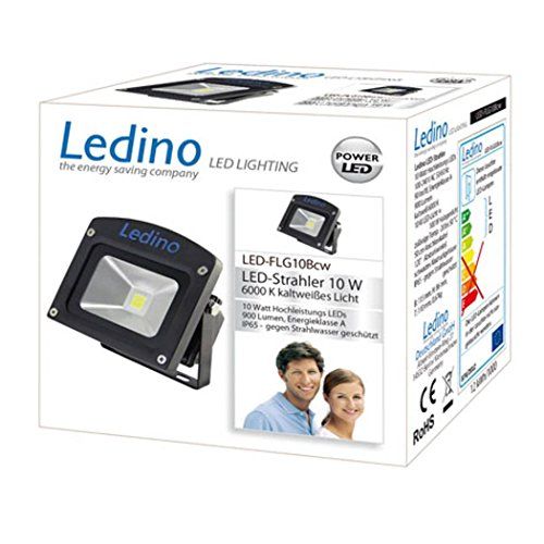 Ledino LED-Flutlichtstrahler in Schwarz mit Epistar LEDs 10 W Ledino LED-Flutlichtstrahler in Schwarz mit Epistar LEDs 10 W