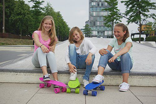 HUDORA Unisex - Kinder 12137 Retro Skateboard, Himmelblau HUDORA Unisex - Kinder 12137 Retro Skateboard, Himmelblau