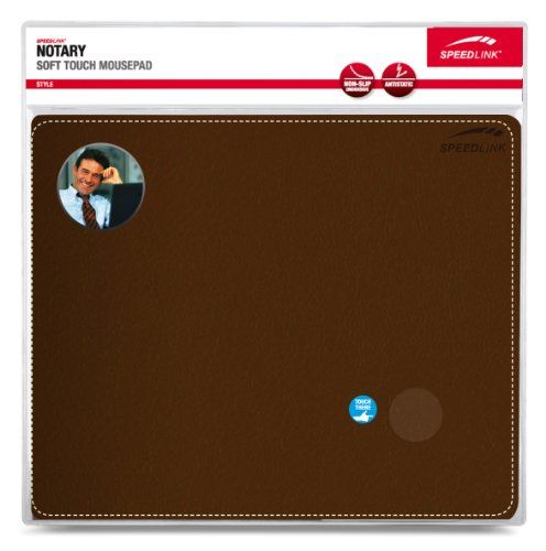 SPEEDLINK NOTARY Soft Touch Mousepad Mauspad Braun PC