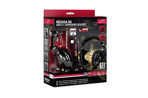 Speedlink (B-WARE) Medusa 5.1 Kopfhörer mit Mikrofon und Kabelfernbedienung Speedlink (B-WARE) Medusa 5.1 Kopfhörer mit Mikrofon und Kabelfernbedienung