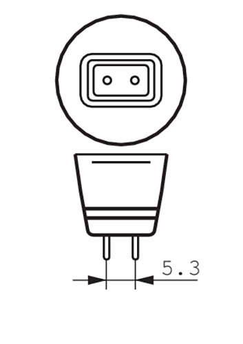 Philips LED-Leuchtmittel Plastik 6,3 W GU5.3 Lampe