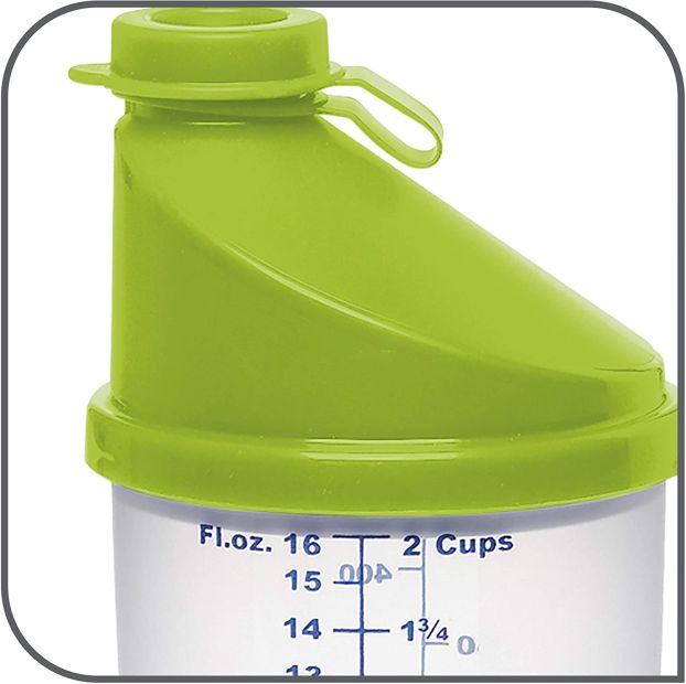 Emsa Superline Mixbecher mit Ausgussdeckel 0,5 Liter, inklusive Mixscheibe Grün Emsa Superline Mixbecher mit Ausgussdeckel 0,5 Liter, inklusive Mixscheibe Grün