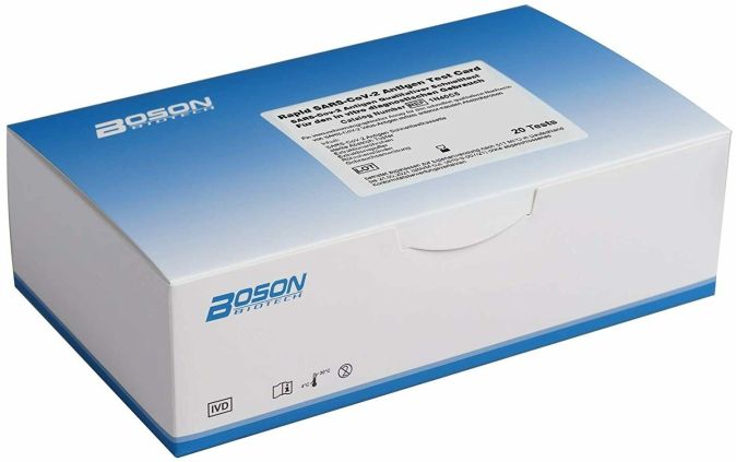 100x BOSON Corona Schnelltest Selbsttest Covid-19 Antigen Test [5 x 20er-Pack]