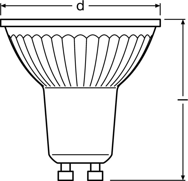 OSRAM LED Spot GU10 PAR16 Reflektorlampe Tageslicht Leuchtmittel [3er Set]