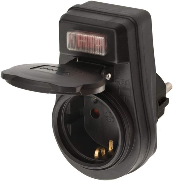Brennenstuhl Zwischenstecker mit Schalter Steckdosenadapter 