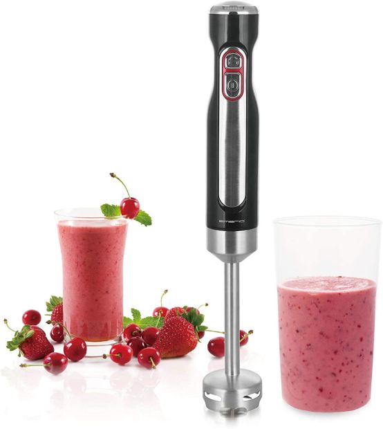 Emerio Stabmixer Edelstahl Handmixer Akku Pürierstab 100W Emerio Stabmixer Edelstahl Handmixer Akku Pürierstab 100W