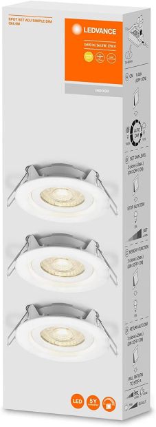Ledvance Led Einbaustrahler Spot  Einbauleuchte mit Rahmen und Trafo