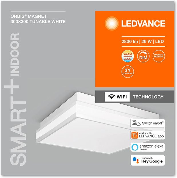 Ledvance LED Deckenlampe Panel 30x30 Smart Wifi 26W