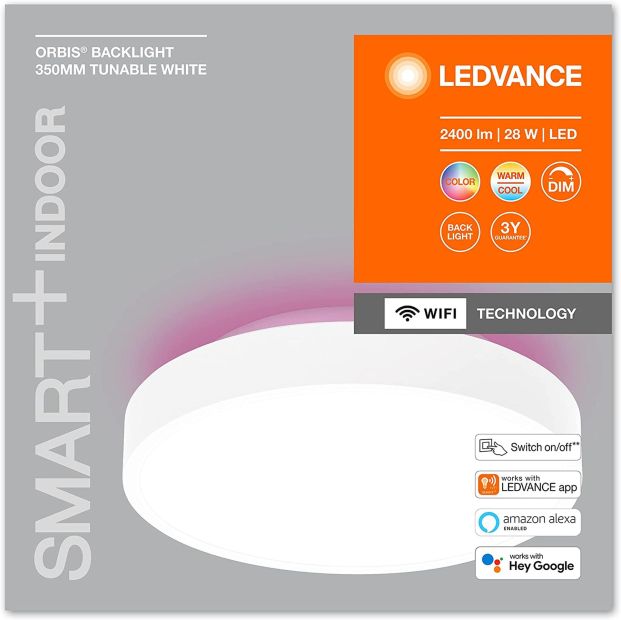Ledvance Smart LED Deckenleuchte Wandlampe RGB Dimmbar Ledvance Smart LED Deckenleuchte Wandlampe RGB Dimmbar