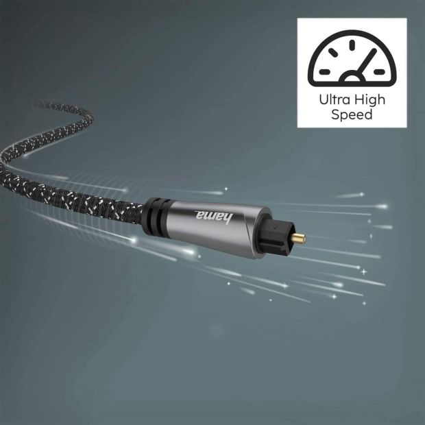 Hama Audiokabel Toslink ODT-Stecker Digital Kabel 1,5m Verstärker
