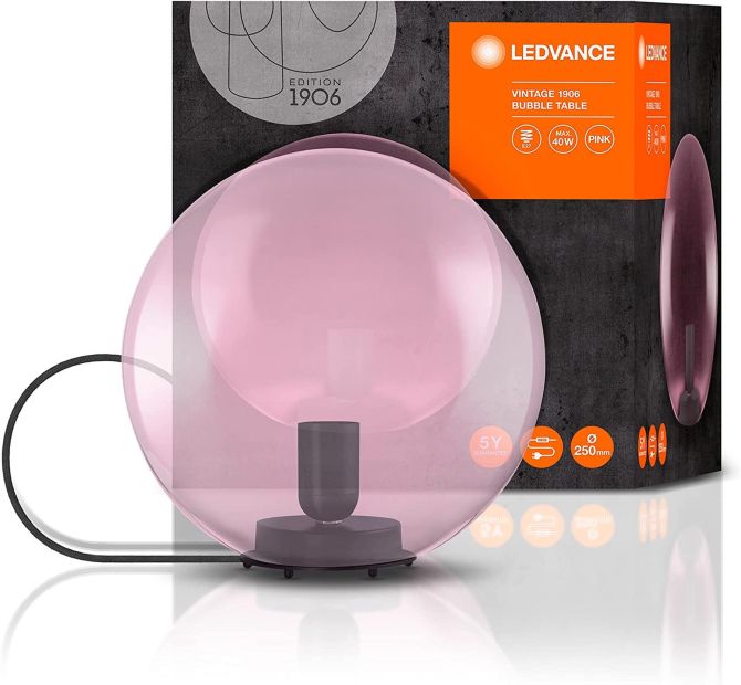 Ledvance Led Tischlampe Tischleuchte Vintage E27 Glas Nachtlicht Ledvance Led Tischlampe Tischleuchte Vintage E27 Glas Nachtlicht