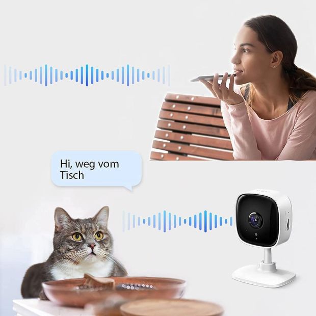 TP-Link Tapo C100 WLAN Überwachungskamera Innen SIM Karten [B-WARE]
