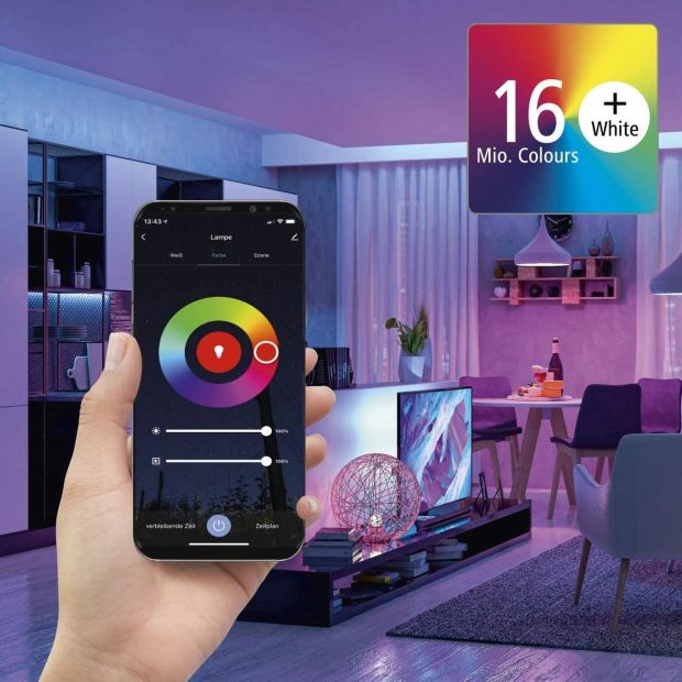 Hama Smart LED Leuchtmittel GU10 RGBW Lampe WLAN 5,5W Hama Smart LED Leuchtmittel GU10 RGBW Lampe WLAN 5,5W