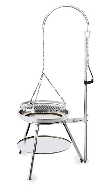 Landmann XXL GEOS Edelstahl Schwenkgrill Holzkohle Grill BBQ