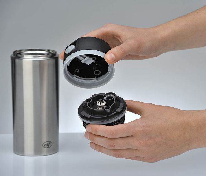 alfi Coffee To Go Trinkbecher isoMug Edelstahl 0,35l in Grün oder Braun wählbar