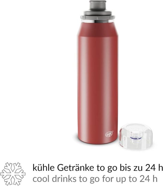 Alfi ENDLESS BOTTLE 500ml Isoliertrinkflasche Edelstahl Thermoskanne BPA-frei