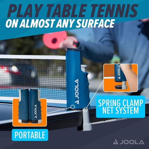JOOLA Ausziehbares Tragbares Tischtennisnetz