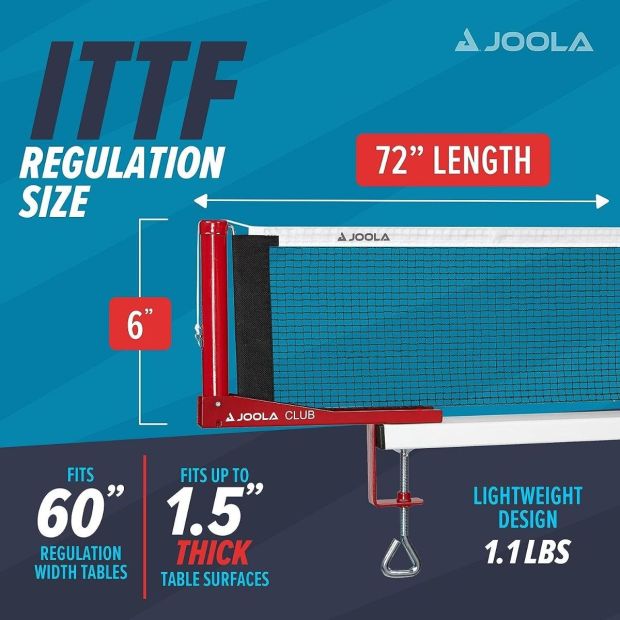 Joola Post-Set Club Tischtennisnetz 152cm Tischtennisnetzgarnitur Set