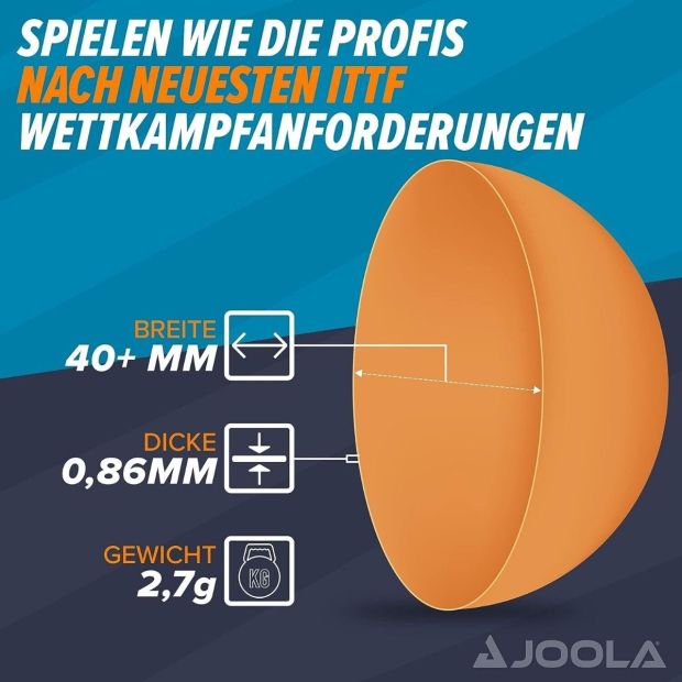[KOMBİ DEAL] JOOLA Tischtennisplatte mit Netz Mittelgroß mit 24x Tischtennisbälle 