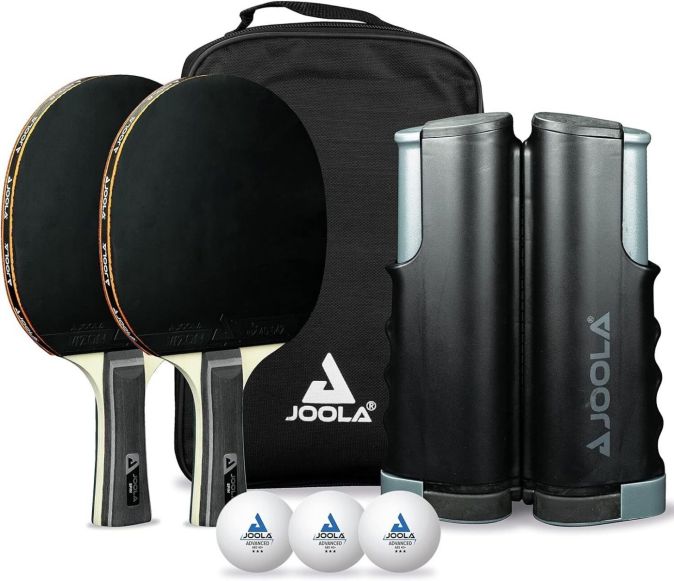 JOOLA Tischtennis Set Tischtennisschläger Tischtennisbälle mit Hülle