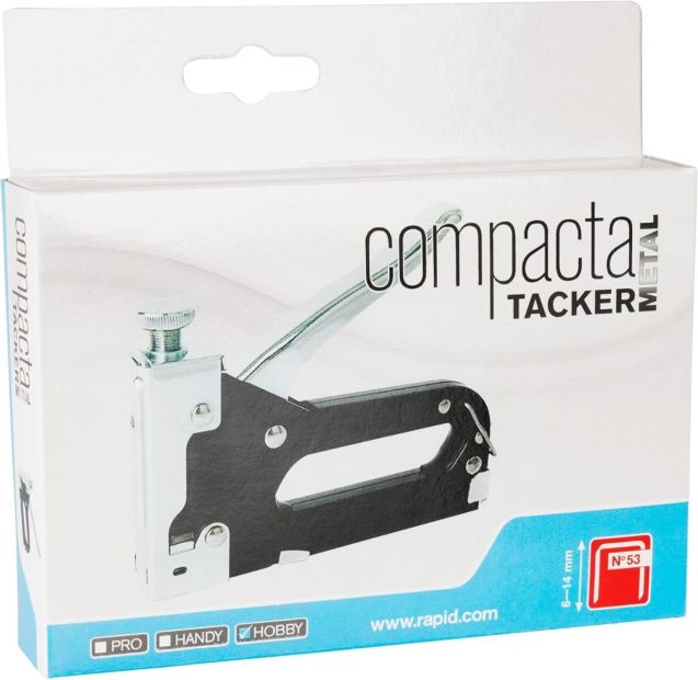 Rapid Handtacker Compacta Tacker für Holz und Stoffe aus Stahl Typ 53, 6-14mm Rapid Handtacker Compacta Tacker für Holz und Stoffe aus Stahl Typ 53, 6-14mm