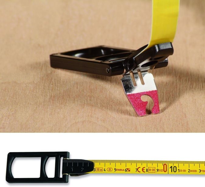 Stabila BM50P Bandmaß Stahl-Messband mit Universalhaken 10 m