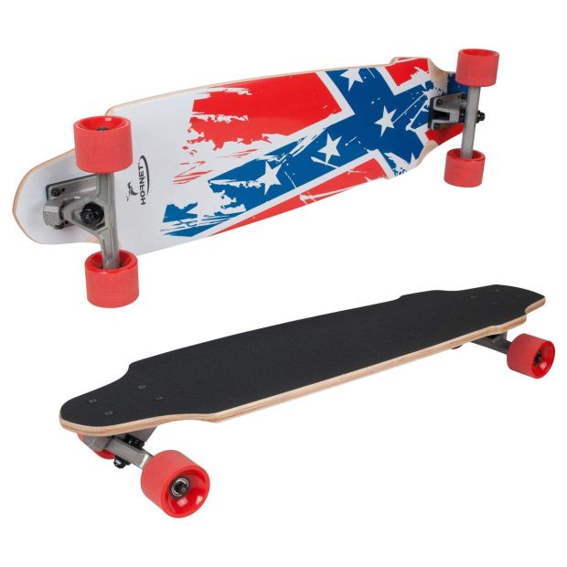 Hudora Hornet Longboard 32,5", Flag Design
