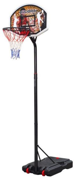 Hudora Basketballständer 206-260cm Höheverstellbarer mit Rollen