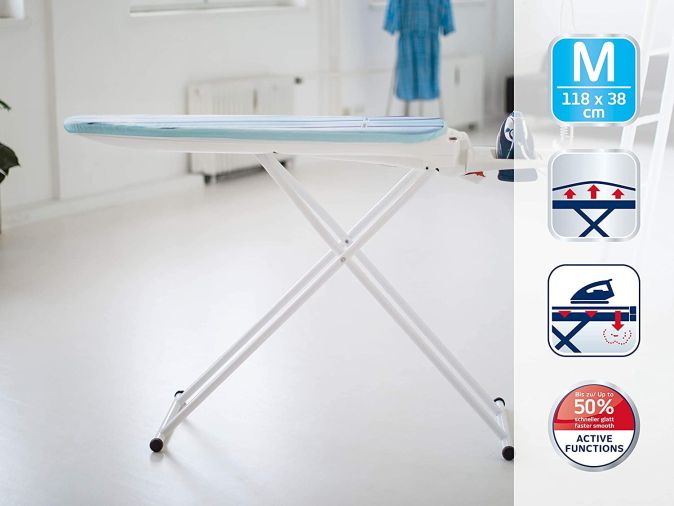 Leifheit Bügeltisch Air Active Express M für schnelles Bügeln, Bügelbrett