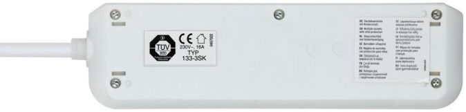 Brennenstuhl Eco-Line Steckdosenleiste 3-fach Steckdosenleiste 