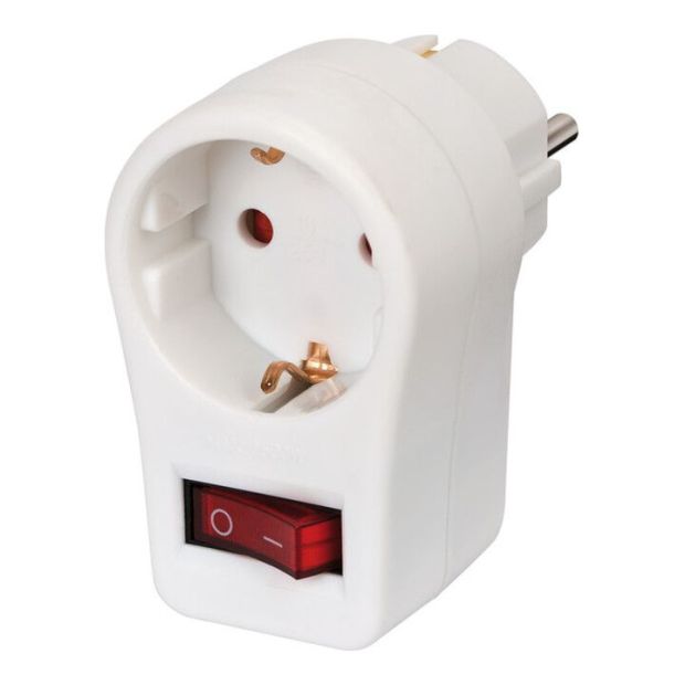 Brennenstuhl Adapterstecker Schutzkontaktstecker Zwischensteckdose mit Schalter Brennenstuhl Adapterstecker Schutzkontaktstecker Zwischensteckdose mit Schalter