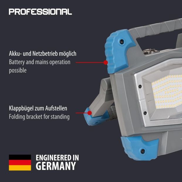 Brennenstuhl Proffessional BS 5000 MH Hybrid Akku-LED-Baustrahler 6000lm 