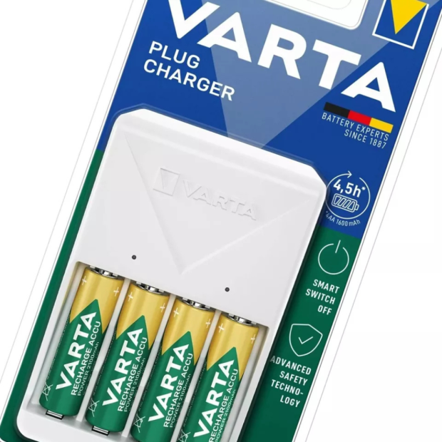 Varta Plug Charger Batterieladegerät mit 4x AA Akkus 2100mAh Varta Plug Charger Batterieladegerät mit 4x AA Akkus 2100mAh