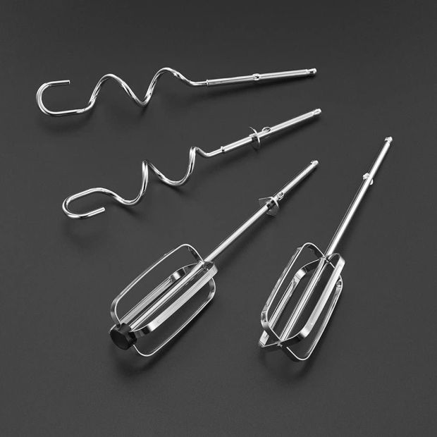 Russell Hobbs Handmixer -Handrührer 2 Rührbesen & 2 Knethaken & Rührschüssel