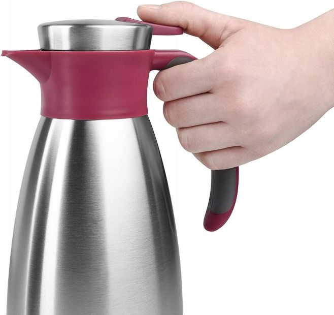 EMSA Soft Grip  Thermoskanne 1,5 Liter Edelstahl Isolierkanne