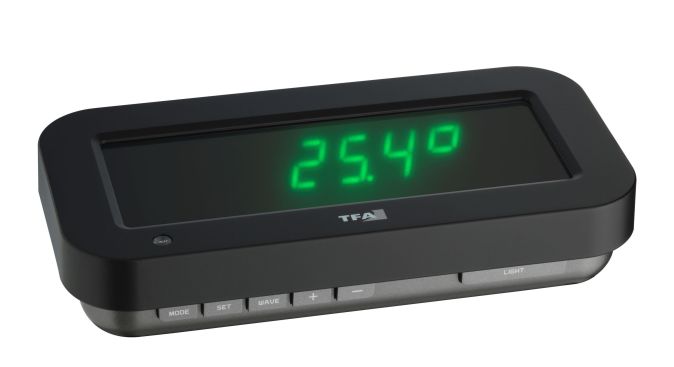 TFA Funkuhr 3D Hologramm Funk Uhr Datum Temperatur Netzteil TFA Funkuhr 3D Hologramm Funk Uhr Datum Temperatur Netzteil